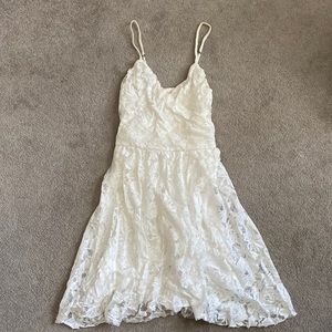 Abercrombie and fitch white lace dress